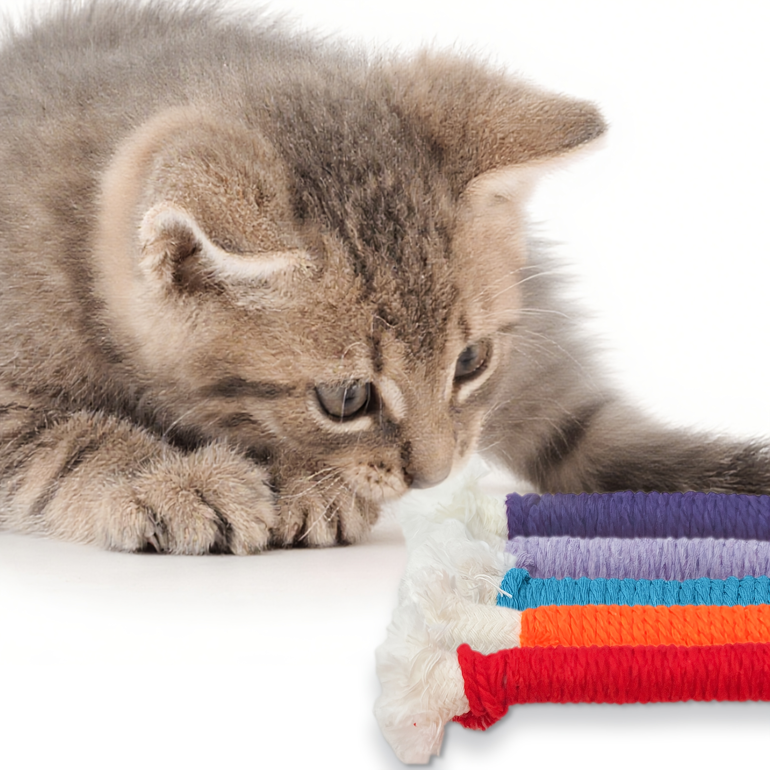 durable cat chew rope toy dental health random - Temu