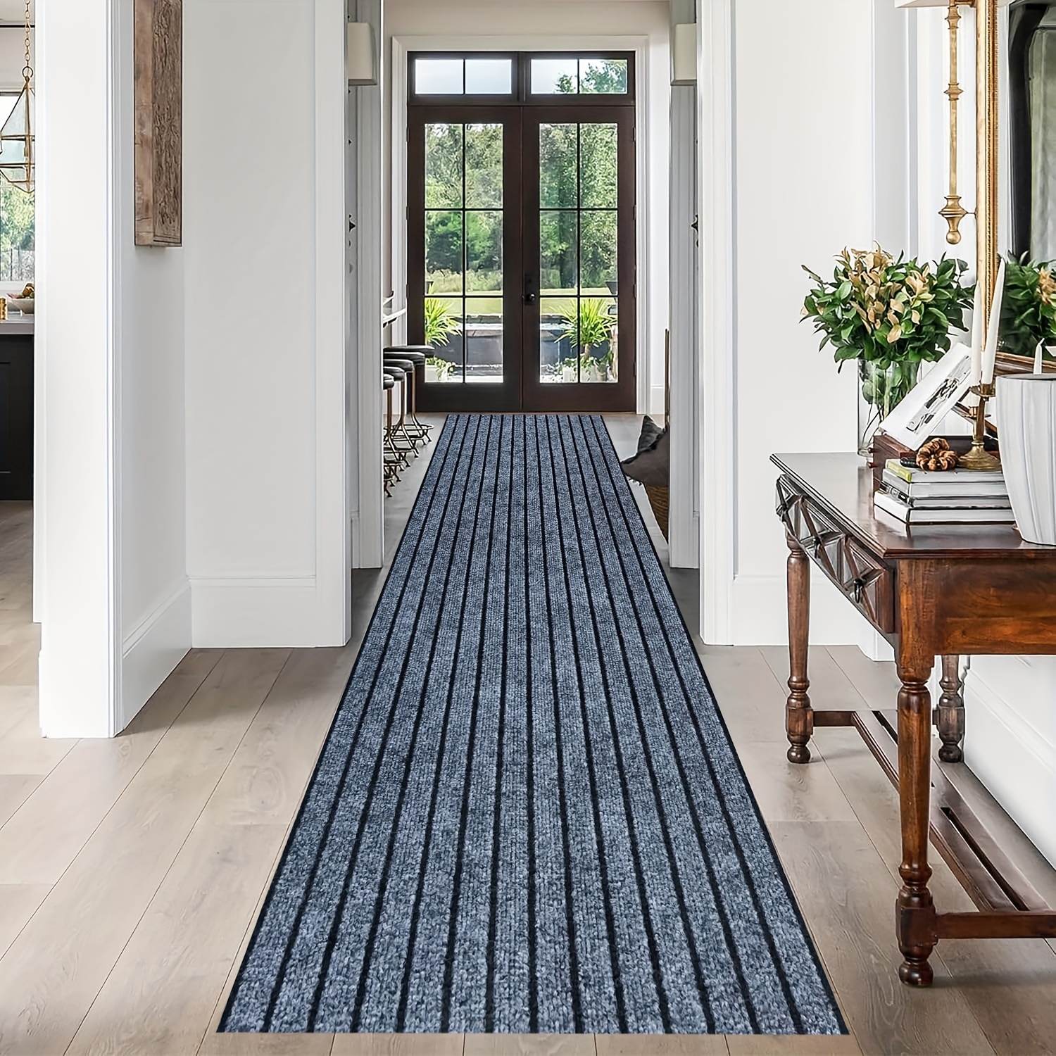 Tapis Cuisine Lavable Antiderapant 40x300cm - Couloir, Salon, Chambre - Polyester Résistant - Couleur L - 11