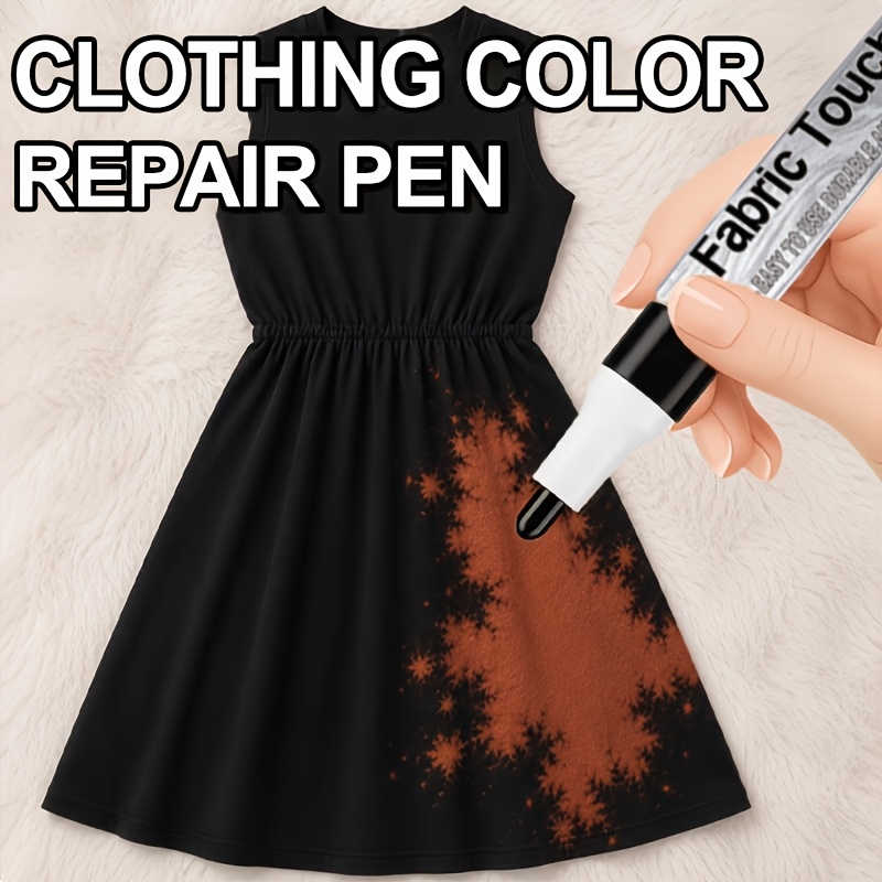 TEMU Fabric Color Correction Pen | Permanent Restoration Marker For Faded Clothes, Jackets, Jeans & Hoodies