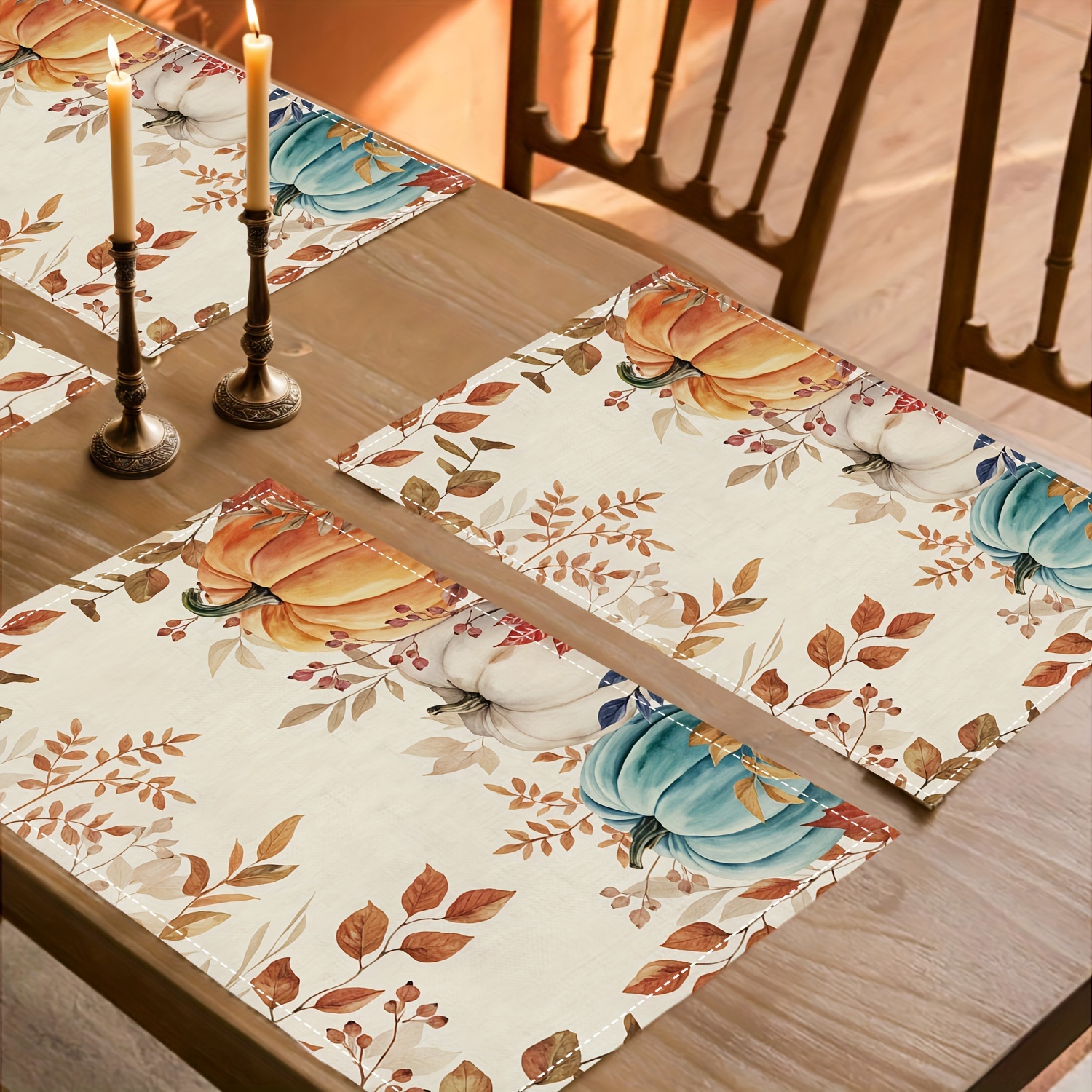 

4pcs Placemats Set - -, -repellent, And -to- Polyester Table & For Dining, , And