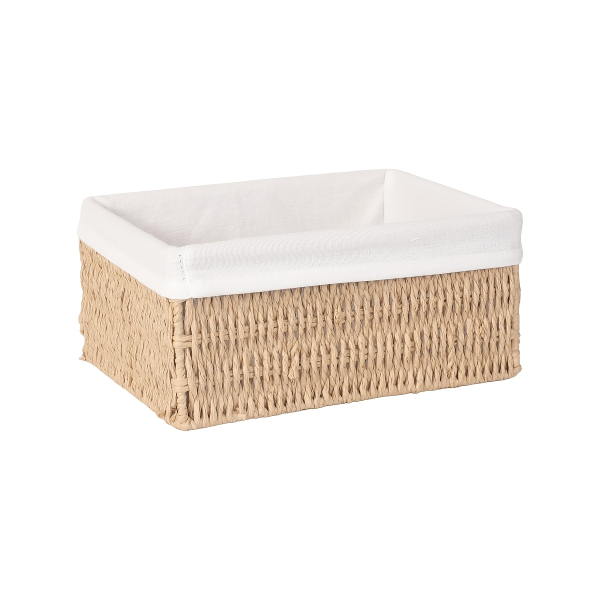 TEMU Hand-woven Rattan Storage Basket, 3pcs Set/1pc Pack, Desktop Organizer, Can Store Cosmetics, Keys, Snacks, Etc., Serves As A Decorative Rattan