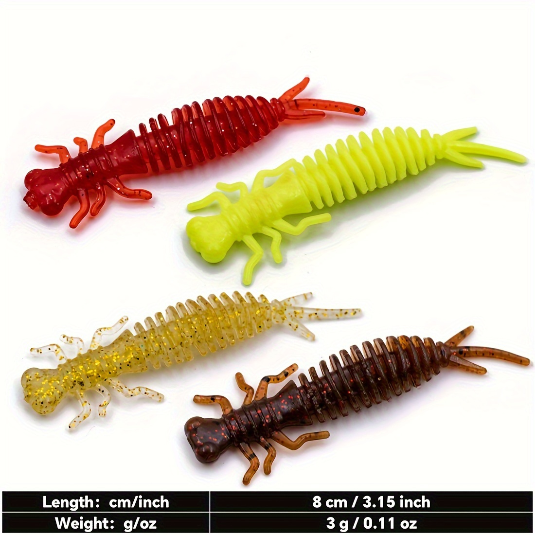 Dragonfly Larva Lures Bionic Soft Bait Freshwater Fishing - Temu