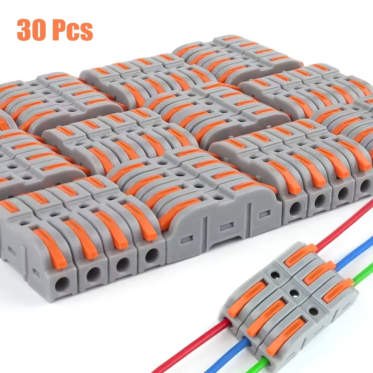 10//40/50pcs Lever Wire Connector For Quick Connection 28-12 Awg Wire Connector Compact Splice Insulated Terminal