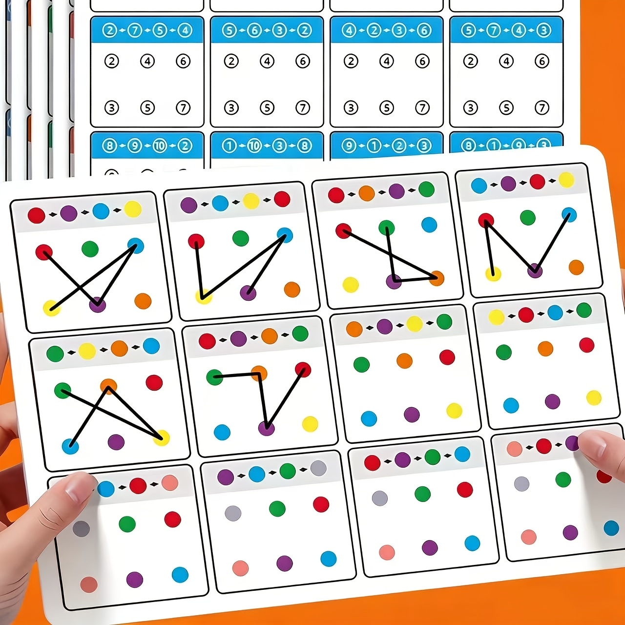10-page, 5-sheet Reusable Erasable Pen Cards With Random Colors And Patterns, And , Seniors Improve Memory, Learning And Educational Writing Aid, Holiday Gift For Mother's Day