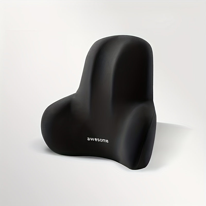 

1pc Ergonomic Lumbar Support Pillow, Memory Foam Back Cushion For Office Chair, Car Seat Cushion