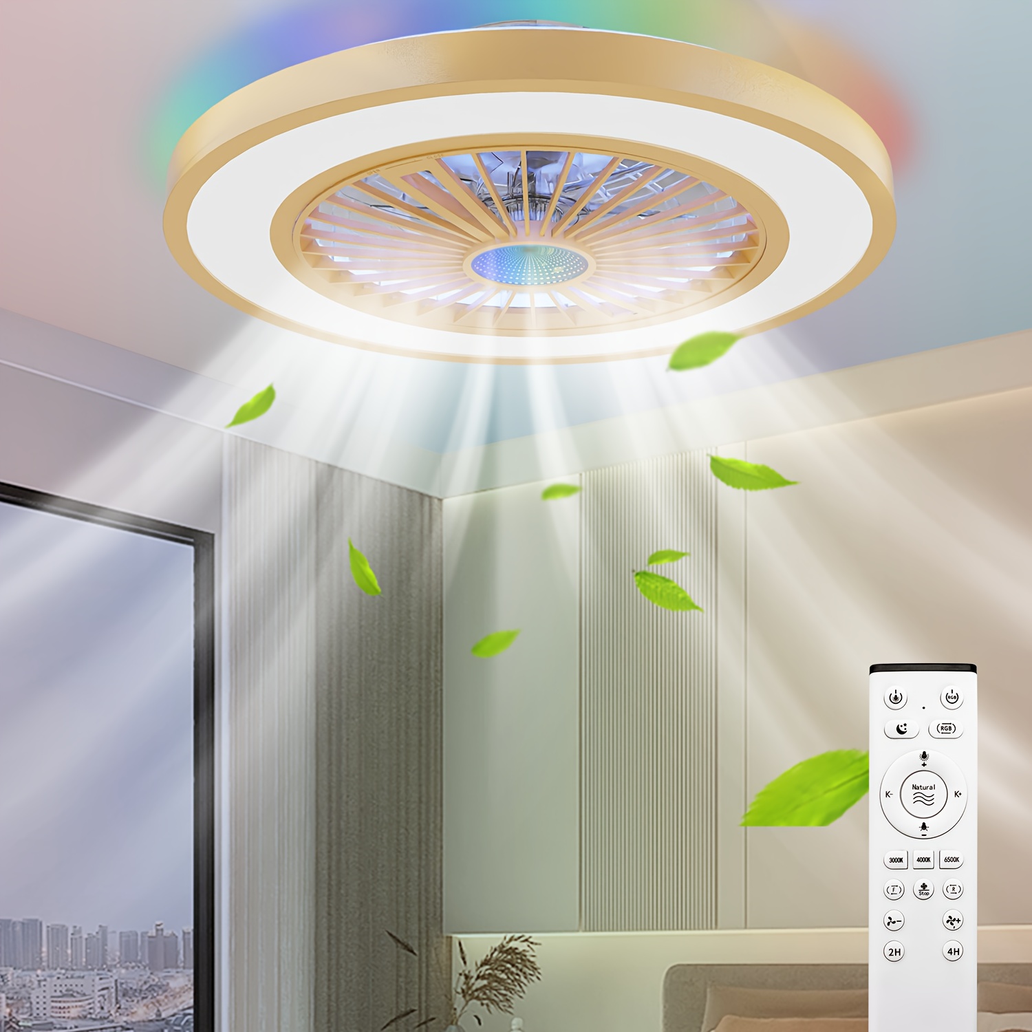 22 ceiling fans with lights and remote   motor   dimmable ceiling fans with night light 3000 6500  temperature celing fan with light flush mount with 6   black