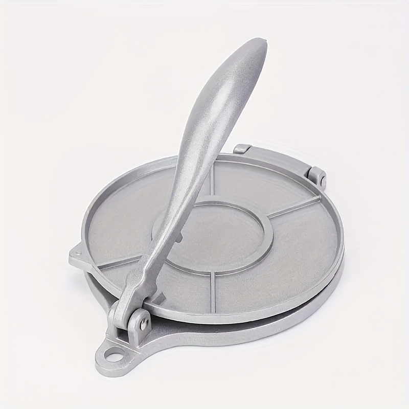 TEMU 1pc Dough Pressing Metal Mold, Steel Tortilla Press, Dumpling Dough Mold, Tortilla Dough Mold, Sandwich Tortilla Press, Ground Meat Press, Easy