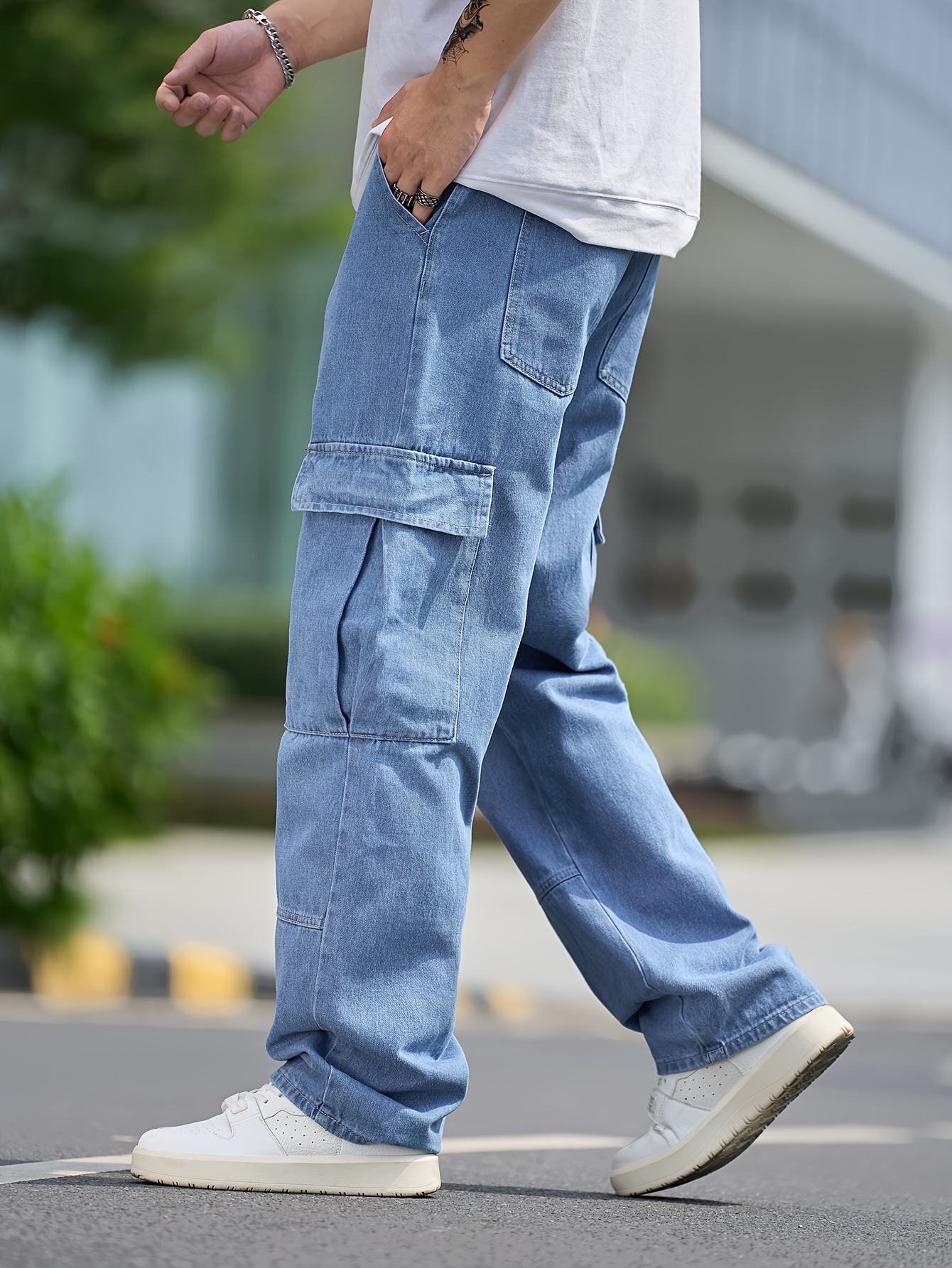 vaqueros cargo denim resistente hombre corte Temu El Salvador