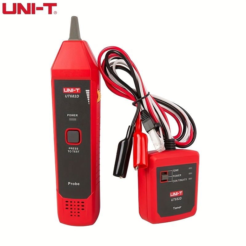 E-shop UNI-T UT682D Professioneller Netzwerkkabel-Tester – Verdrhtpaar-, Durchgangsprüfer, Polaritäts-Erkennung, Ethernet-, Telefon-, Datenkabel-,