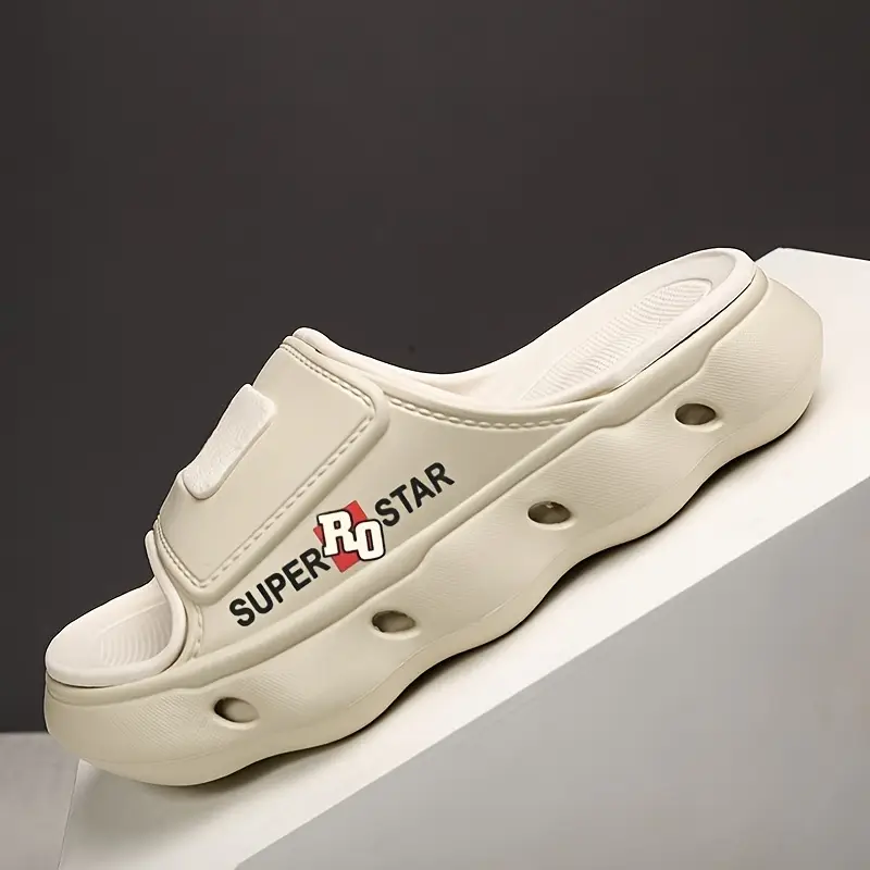 womens print eva slide sandals high quality slip resistant soft sole open toe beach slippers for outdoor use light beige with teal accents indoor slippers opentoe sandals lightweight sandals Product details 8