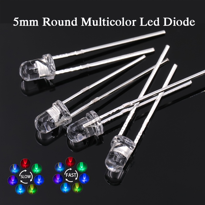 DIY Electronics Blinking Lights Chanzon 100 Pcs 5mm Blinking Red LED Diodes - 1.5Hz Flashing, 2V 20mA, Clear Round (Ultra Bright) Blinking LED Diode