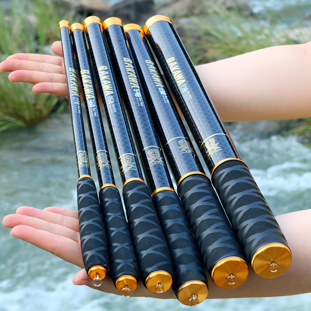 100 carbon fiber fishing rod telescopic travel rod mini portable stream rod stream feeder lengths 2 7m 3 6m 4 5m 5 4m 6   7 2m handheld trolling rod
