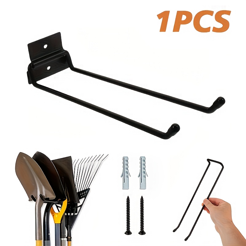 TEMU Metal Garage Storage Hooks For Gardening Tools, Wall Mount Foldable Hooks, Garage Organization And Storage, Shovel And Rake Hook Organizer, Yard