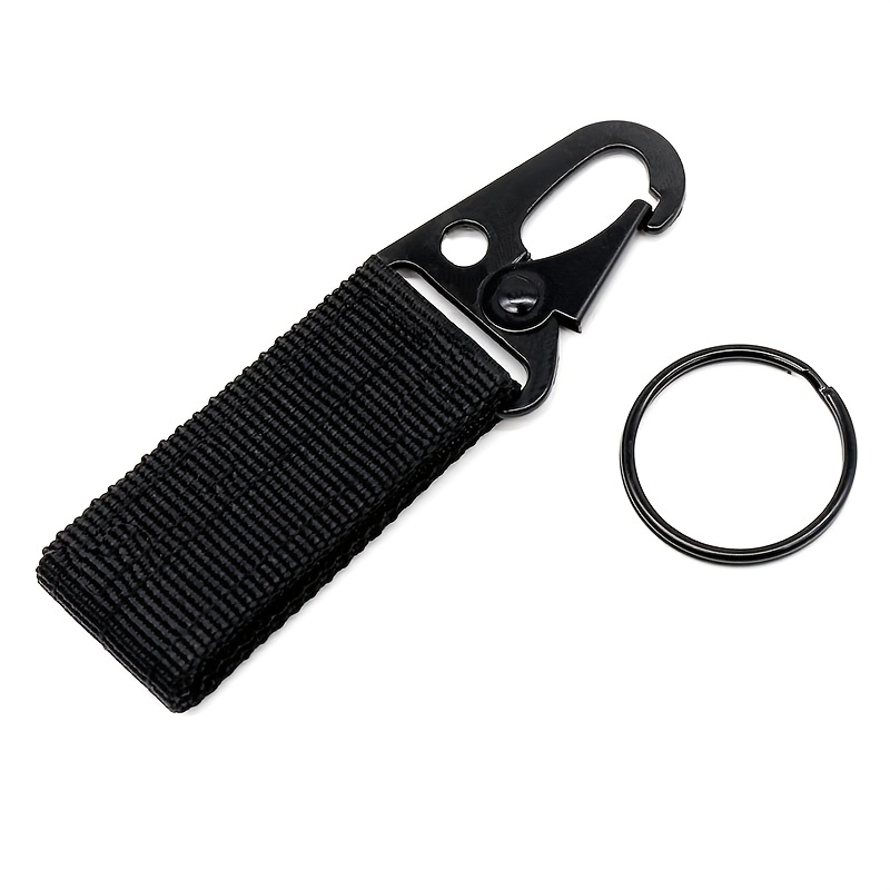 Durable Alloy Eagle Beak Hook - Multifunctional Outdoor Nylon Webbing With Keychain And Belt Clip, Ideal For Hiking And Camping, Camping Accessorie