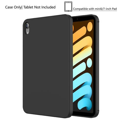 black protective case for ipad mini 6 7 8 3 2021 2023 made of frosted shockproof tpu silicone soft and flexible
