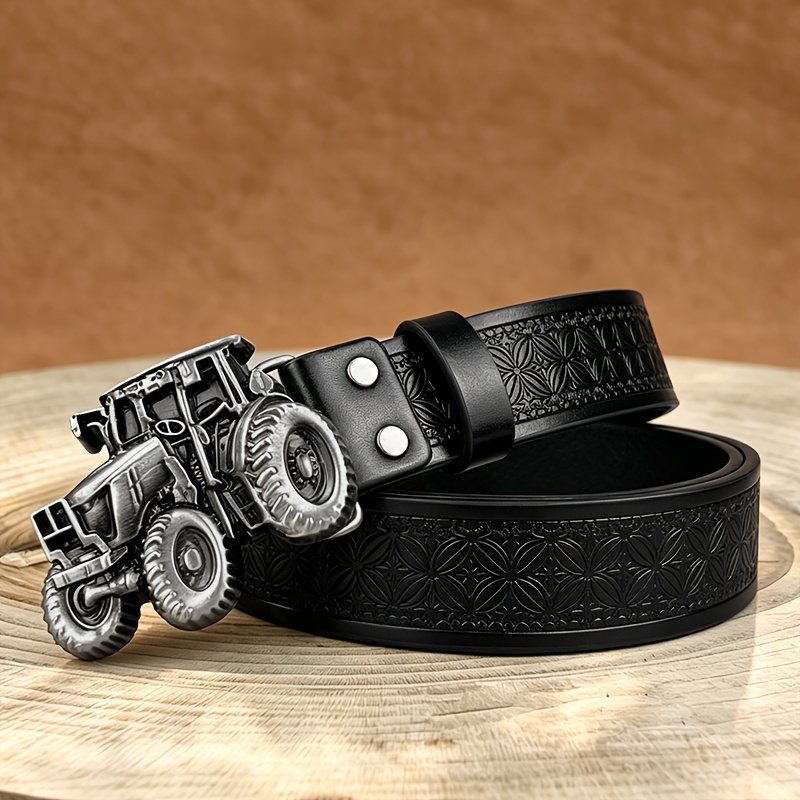 TEMU Street-style Alloy Belt, Stylish And, Perfect For Outdoor Activities And Waist Adornment, Making It An Ideal Gift For Fathers And Husbands