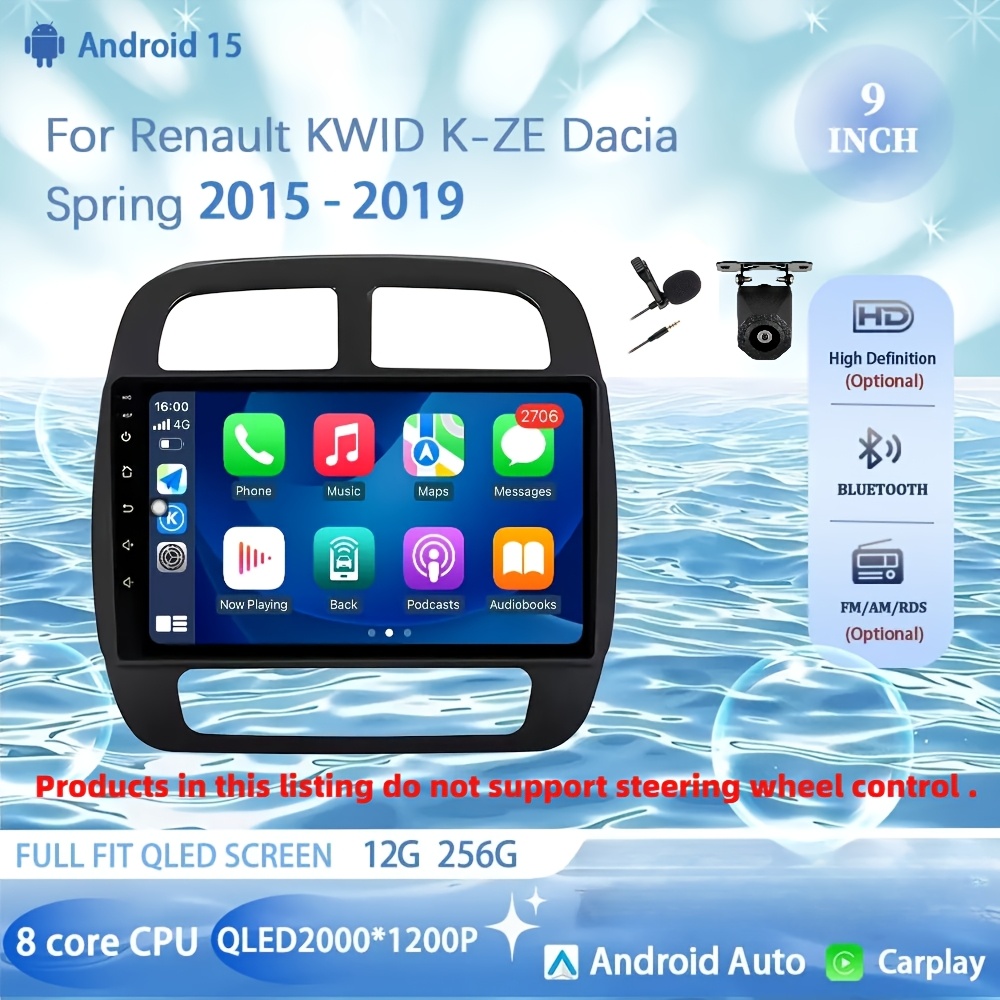 TEMU PODOFO 1 Din Radio de Coche Multimedia MP3 Universal, con Pantalla, FM, Soporte BT USB AUX Tarjeta TF, Carga TYPE-C, , Almacén Local, Regalo