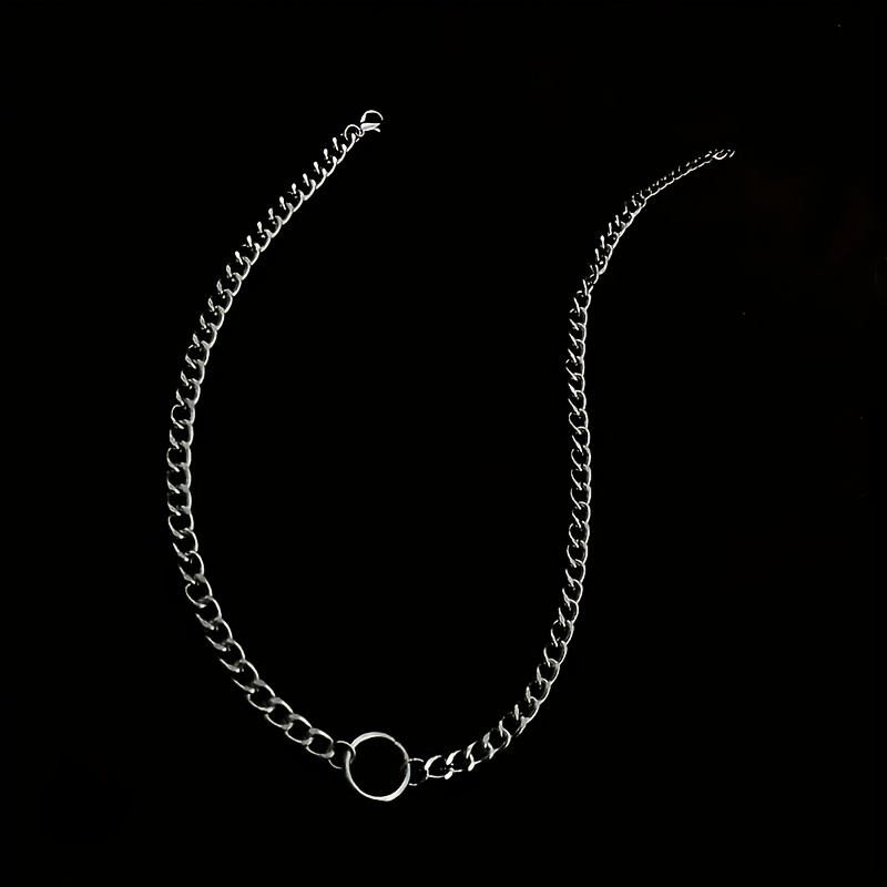 E-shop Einfache, stilvolle, elegante Damen Edelstahl Freizeit Party Urlaub Vielseitige Gothic Choker Halskette