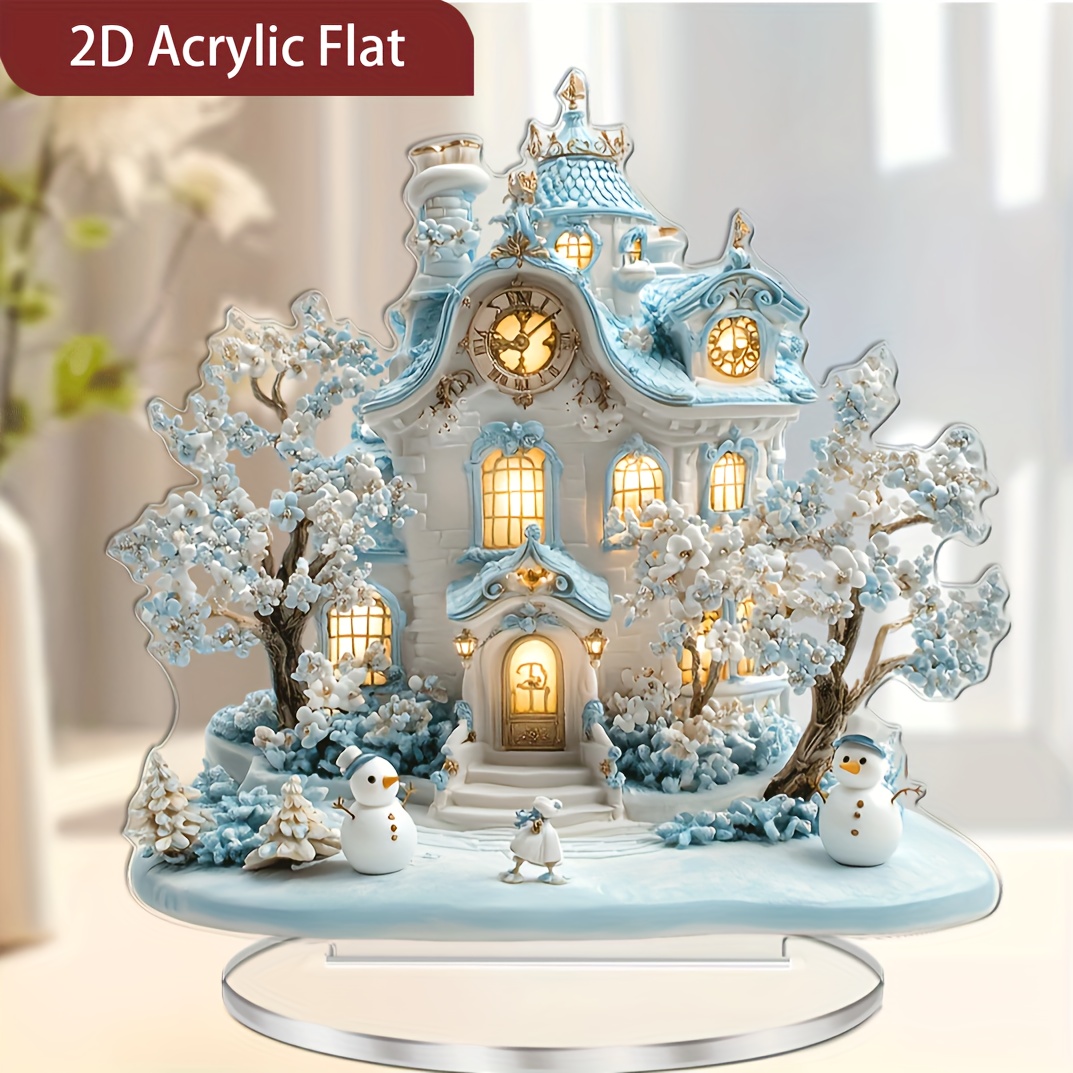 

Winter 2d Acrylic Decor, 7.1'''' - Christmas, Home & Garden, And Party Decorations, Ideal Holiday Gift