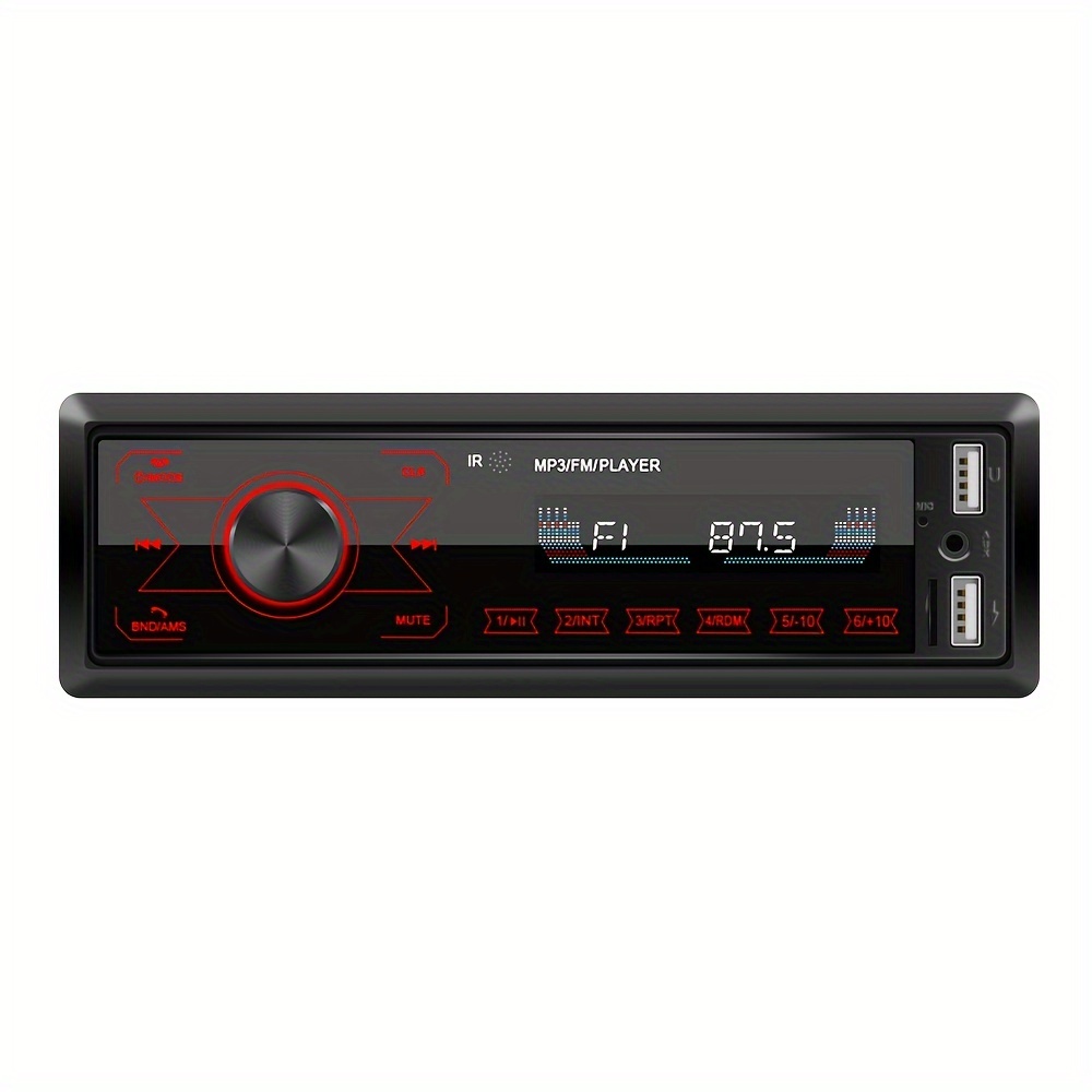 TEMU 1din In-dash Car Radios 12v Touch Car Mp3 Usb/sd/aux-in