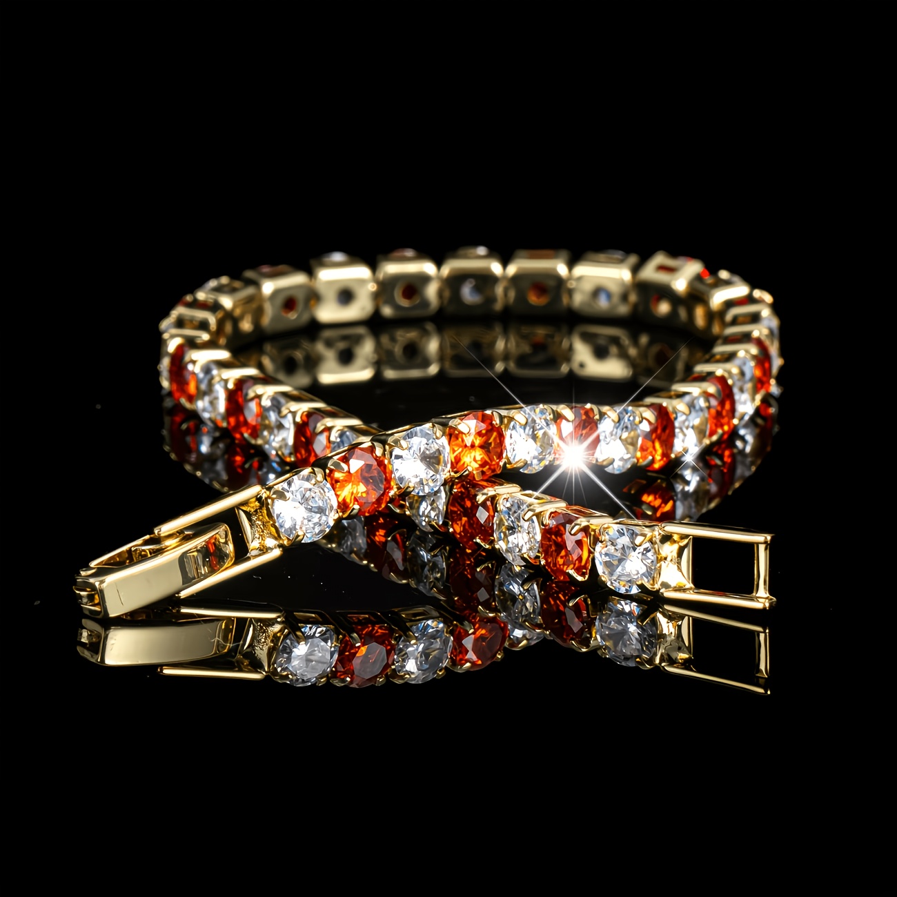 TEMU Orange White Alternating , Premium Versatile Women's Jewelry Suitable For Daily Wear, Vacation, Travel, Bridal Wedding, Valentine's Day, 's Day,