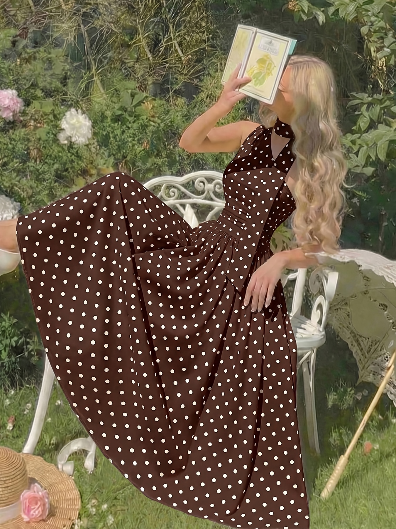 non polyester dresses Sleeveless maxi MAMA linen dress