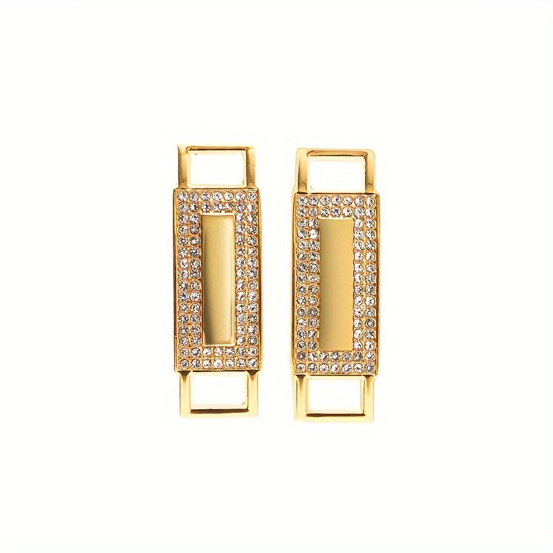 Image of A Pair Of Lace Buckles Inlaid With Zirconia Alloy, For Fashion Shoes