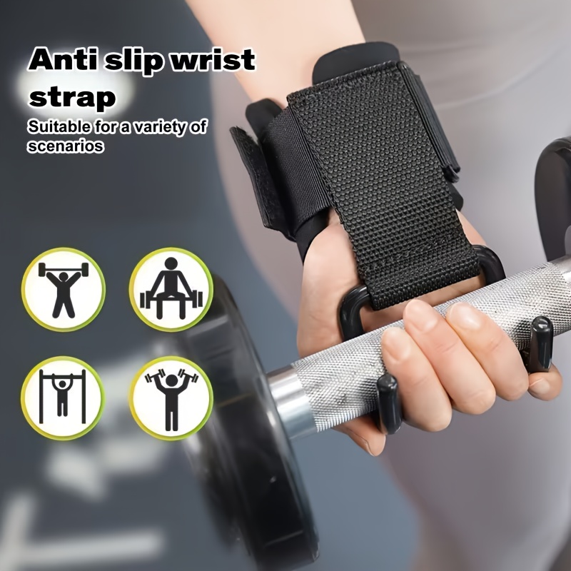 2pcs Widened Weightlifting Grips Hooks, Pull-Up Assist Wrist Straps, Dumbbell/Barbell Training Aid Equipment, Deadlift Booster, Suitable for Daily Fitness Exercises, Gym Accessories, Sports Accessories