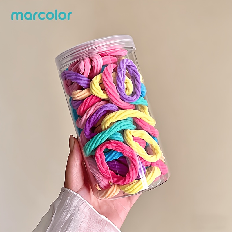 TEMU 59pcs Fashion Korean High-elastic Seamless Hair Ties For Women, Durable Adult Easy Rubber Bands For Hair, , Black, Morandi Colors, Multicolor