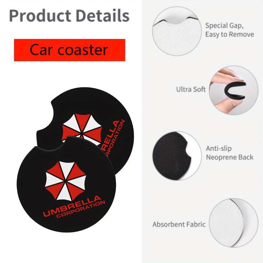 

2pcs Car Cup - , Neoprene, - & Accessories