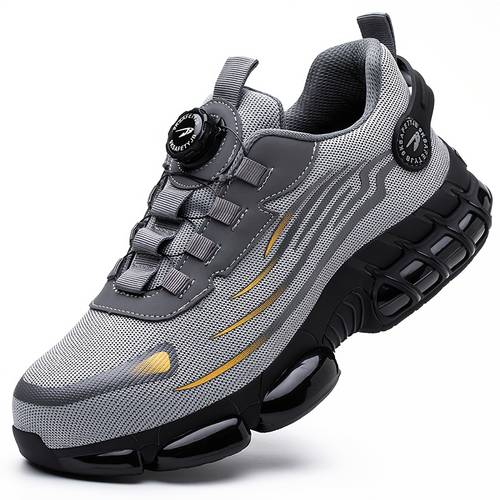 steel toe work shoes man slip resistant abrasion resistant construction working boots comfortable breathable sneaker