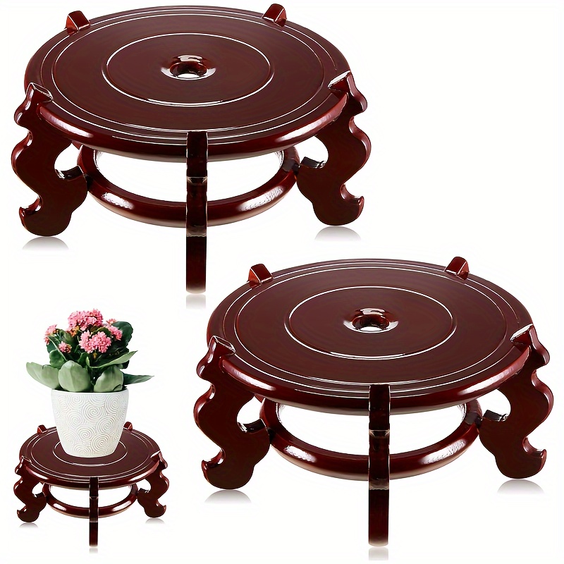 

1pc 6/8/10 Wooden Stands, Chinese Display Stands , Oriental Furniture Stand Vase Stand Accessories Decor