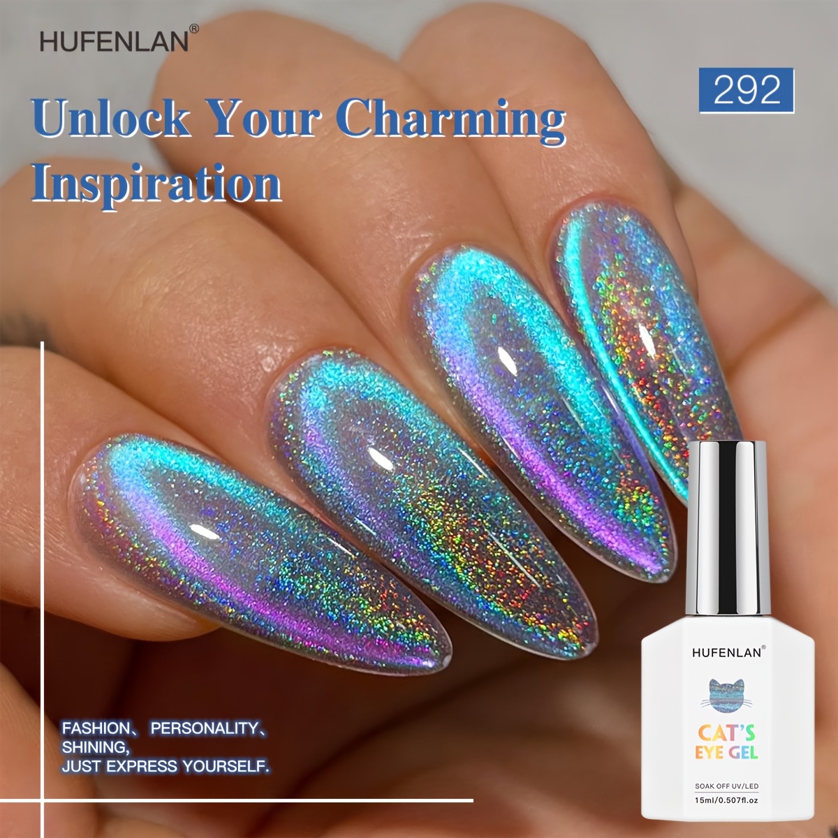 purple blue cat eye magnetisk gel nagellack med magnet - Temu Sweden