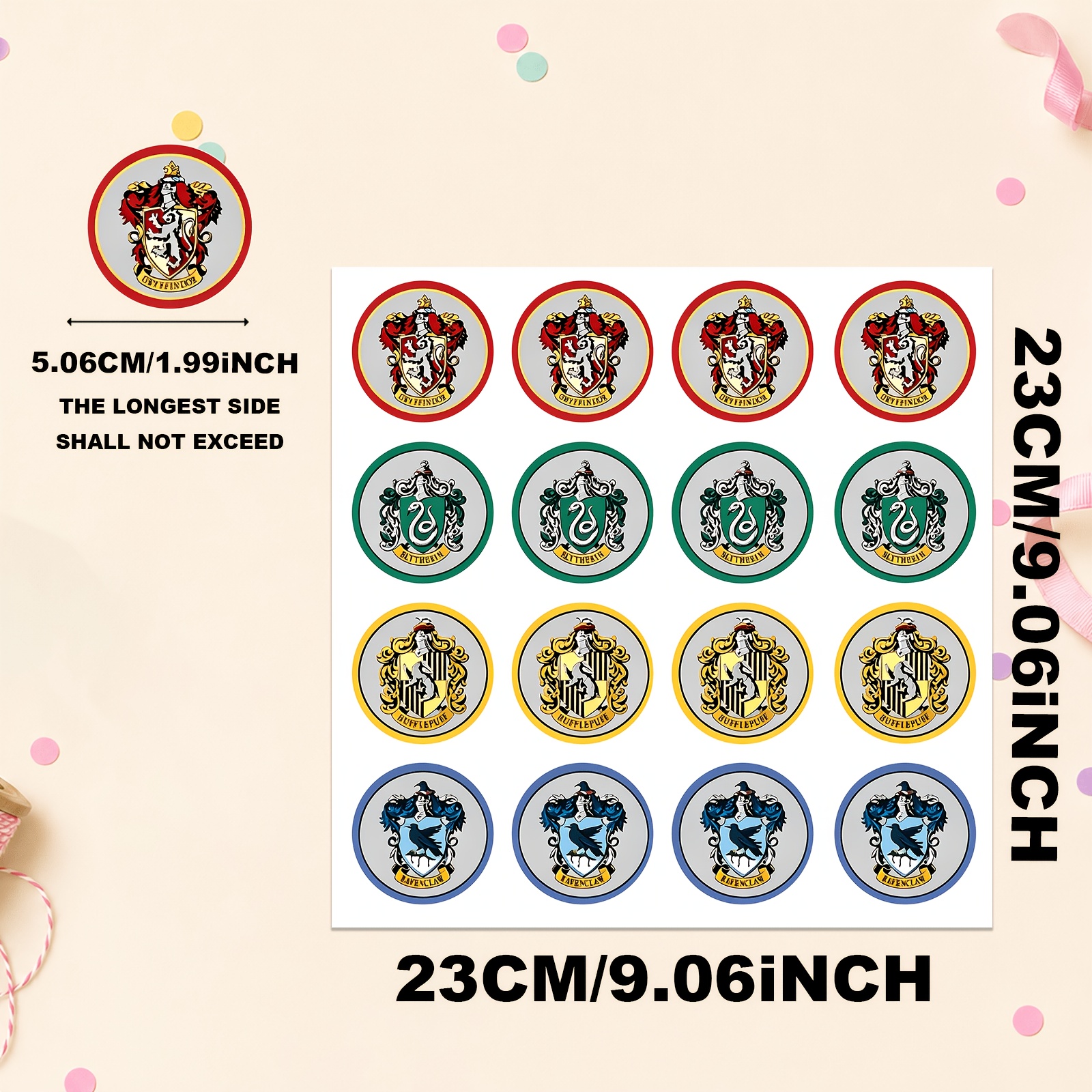 TEMU A Sheet Of 16 Harry Potter Themed Sealing Stickers And Decals Perfect For Sealing Birthday Party Gift Bags Candy Bags Envelopes And Party Favors