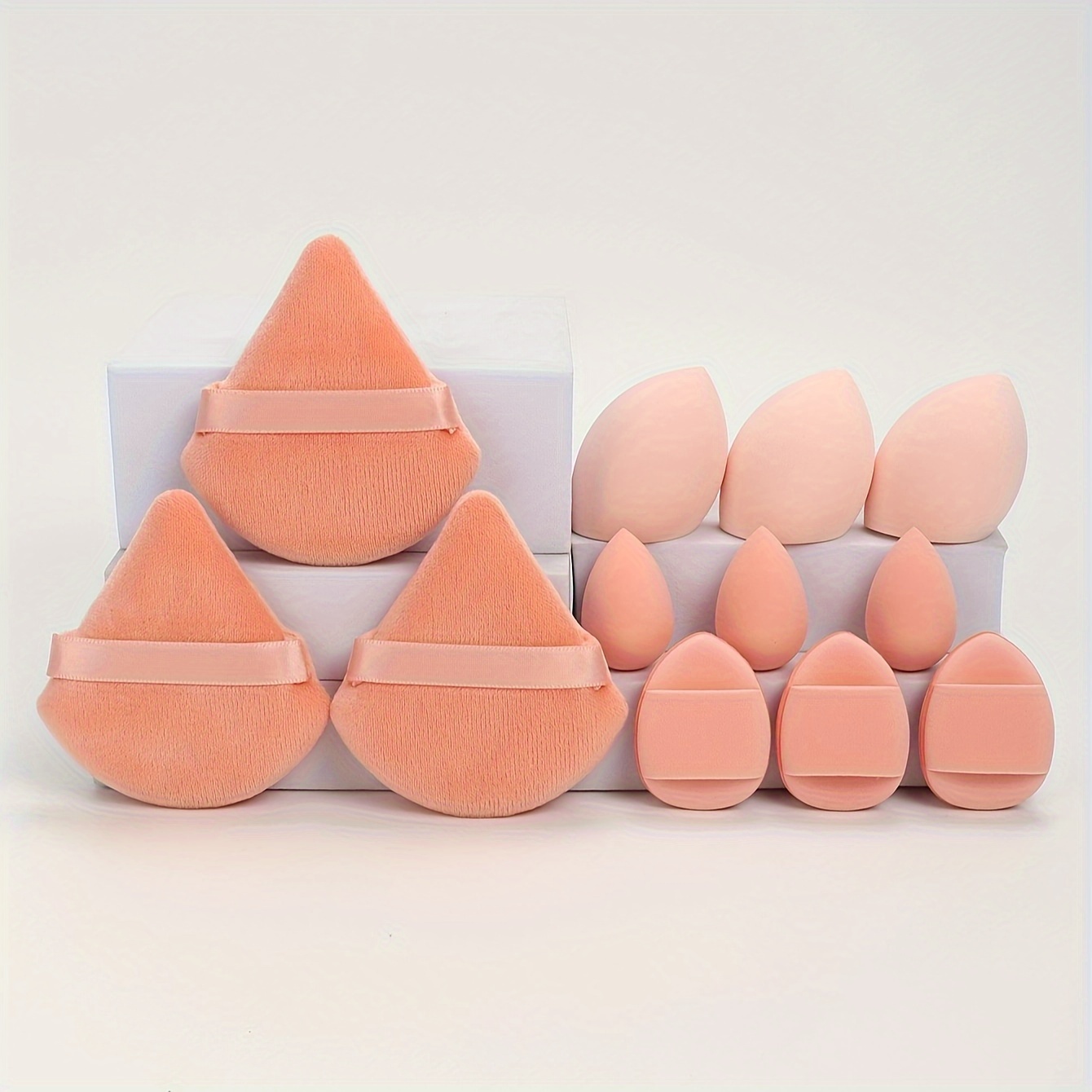 12pcs Multi-Colored Makeup Sponge Set for Blending