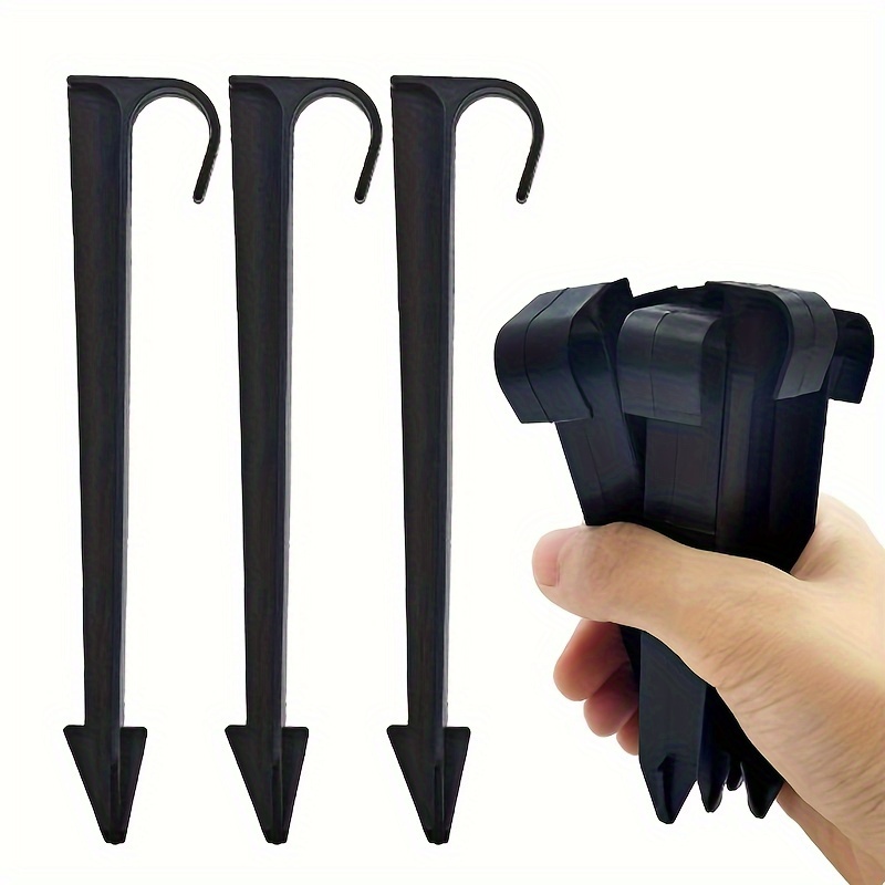 

25-pack Durable Plastic Pipe Hose Holders, 16mm C-type Ground Stakes For 1/2" Pe Tubing - Thread Garden Watering & Lawn Care Accessories