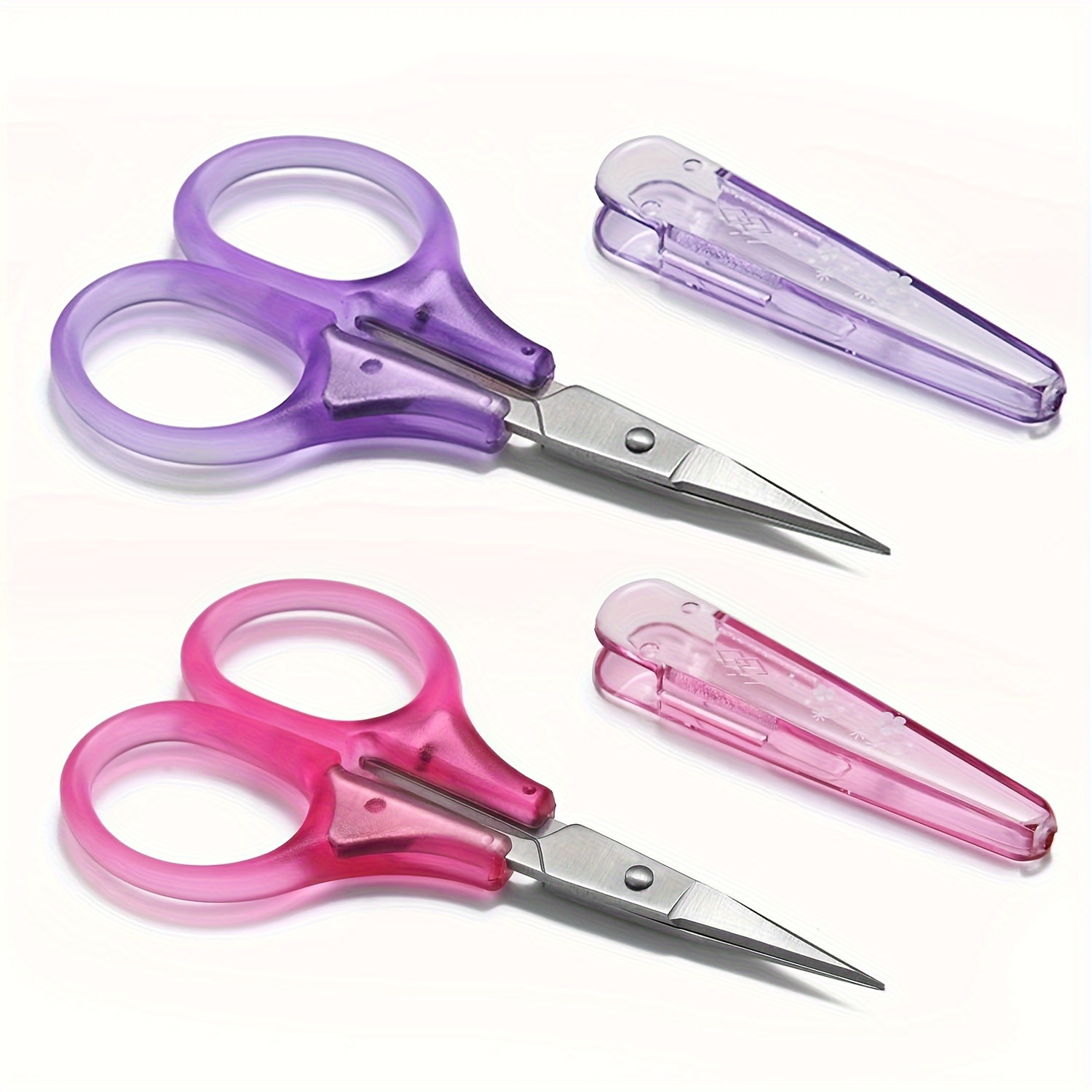 

Crafting And Sewing Scissors Set - 2-pack, Tsa- 3-inch Travel Scissors With Protective Covers, Sharp All- Mini Precision Scissors For Paper Cutting, Applicable To 14+