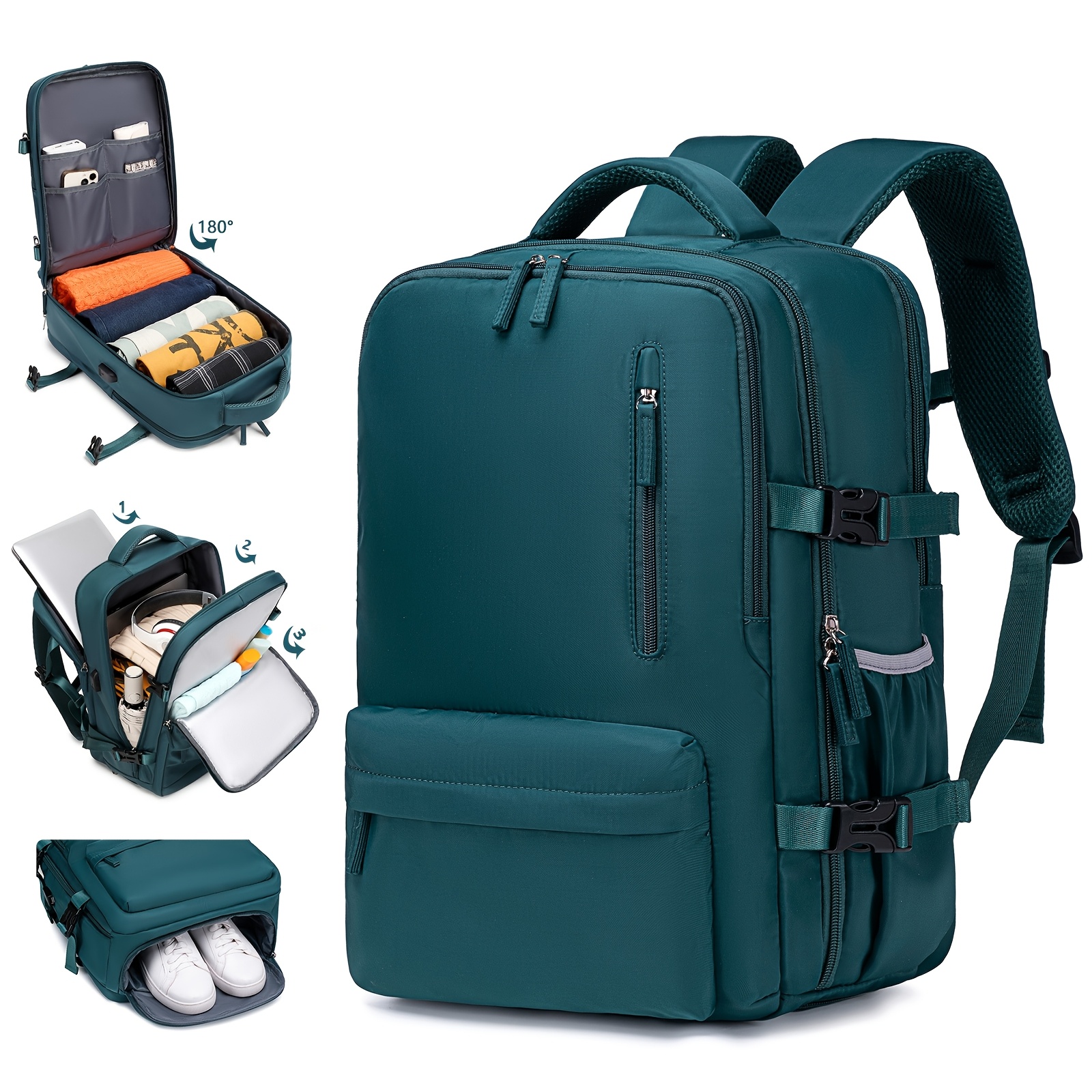 a large capacity travel backpack for work suitable for business air travel with   6 inch laptop compartment designed for tablets laptops and additions