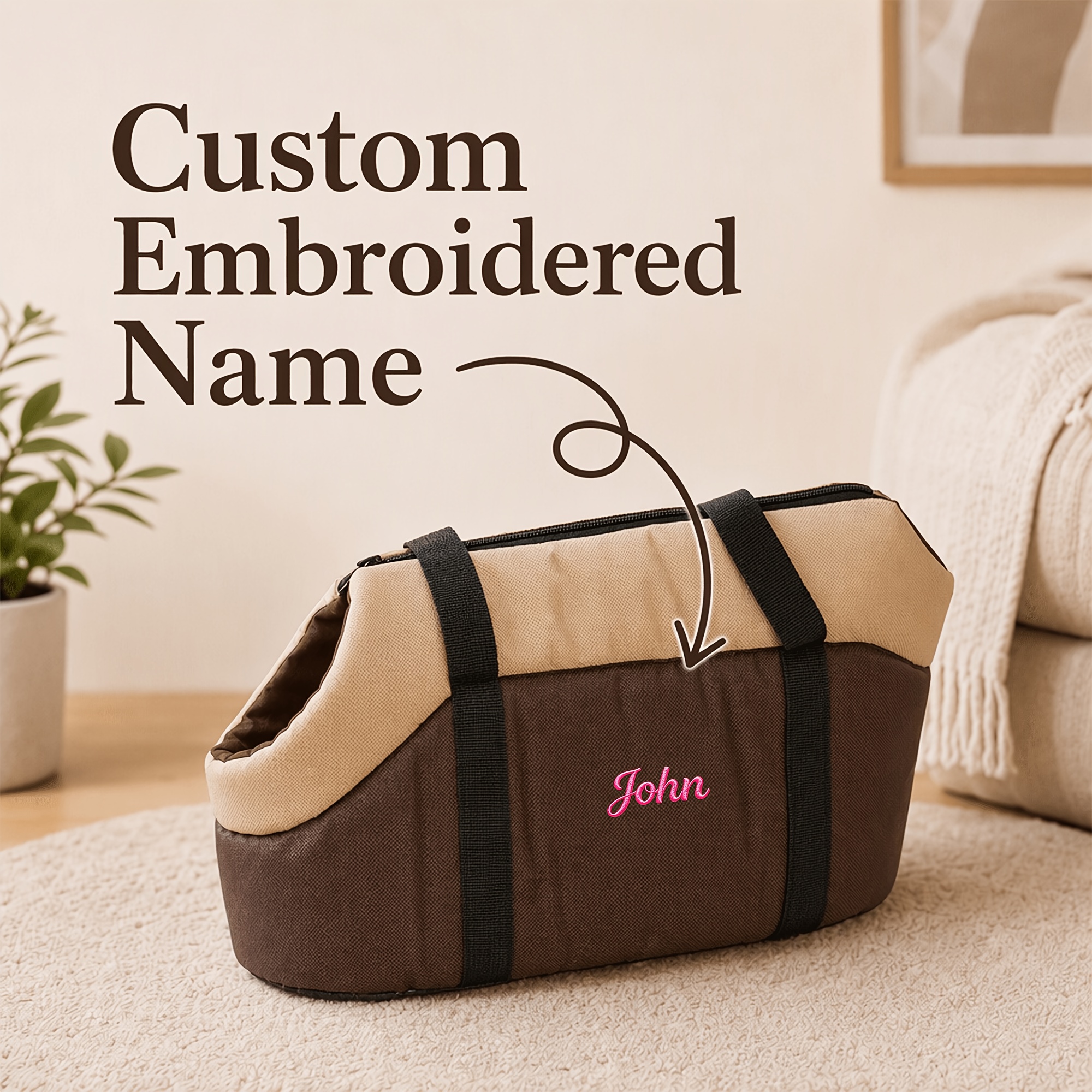 TEMU [" Personalizzabile"] Porta Animali Domestici con Personalizzabile, Borsa a Spalla per Animali Domestici, Borsa per Animali Domestici, Borsa