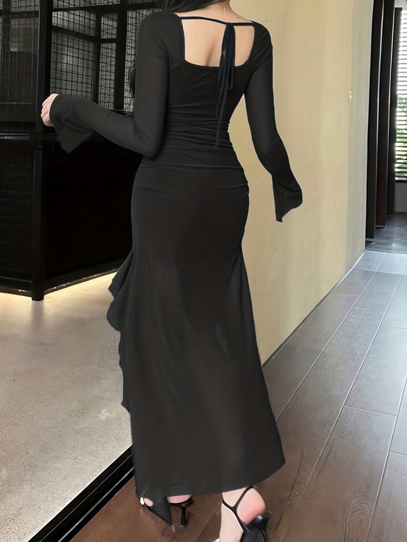 blue strapless dress long Lady Black Tie - Carter Gown - Strapless Corset Dress With Scarf