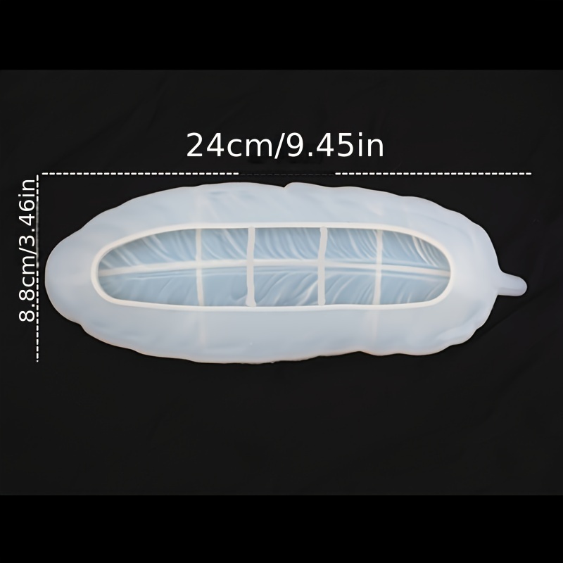 Concrete Feather Tray Silicone Mold Gypsum Cement Feather Dish Storage Resin Mold