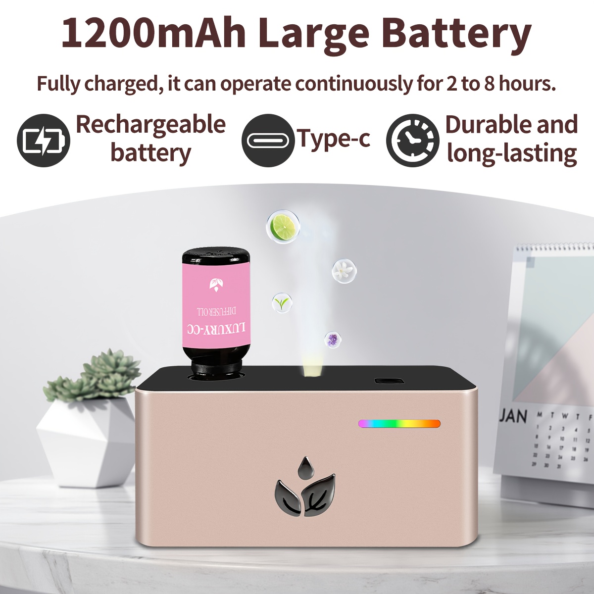 Smart Waterless Aromatherapy Machine with Essential Oils