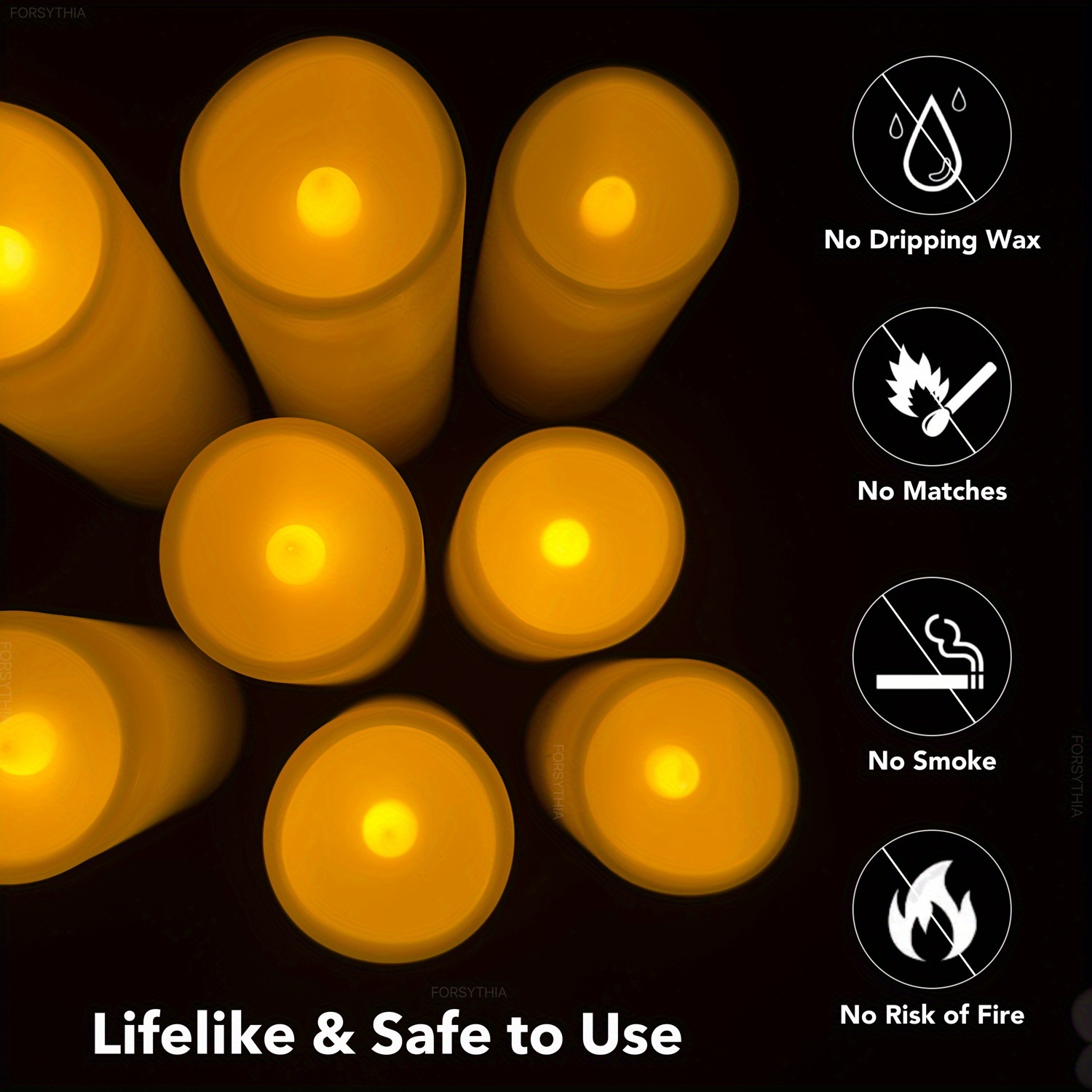 12 Pack Flameless Candles with Remote Control