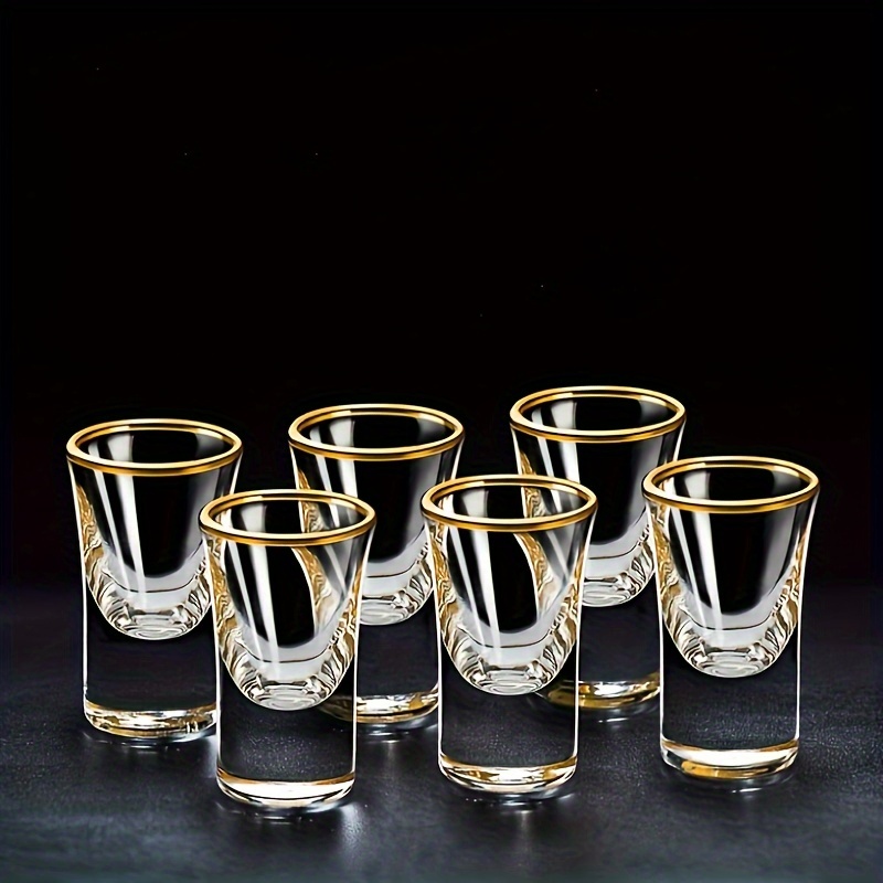 

6-piece Mini Glass Shot Cups, 0.5oz - Perfect For Bars, Clubs, Restaurants & Home Use | Reusable, Insulated Drinkware