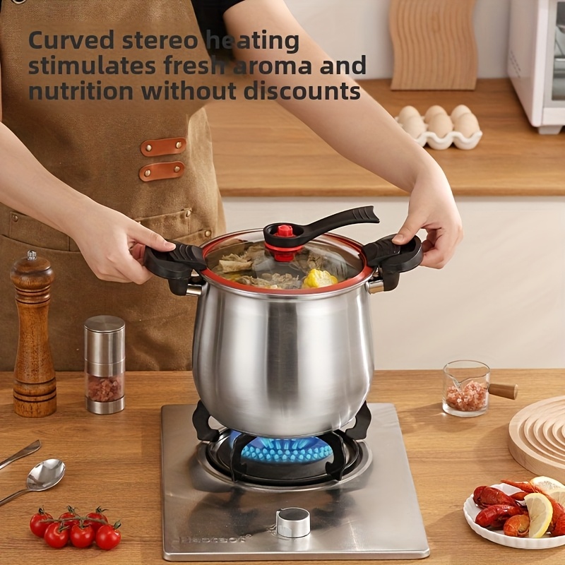 Autocuiseur Rapide 5L Ou 8L En Acier Inoxydable – Pour Cuisinière à Gaz Ou Induction – Sécurité Et Efficacité Garanties