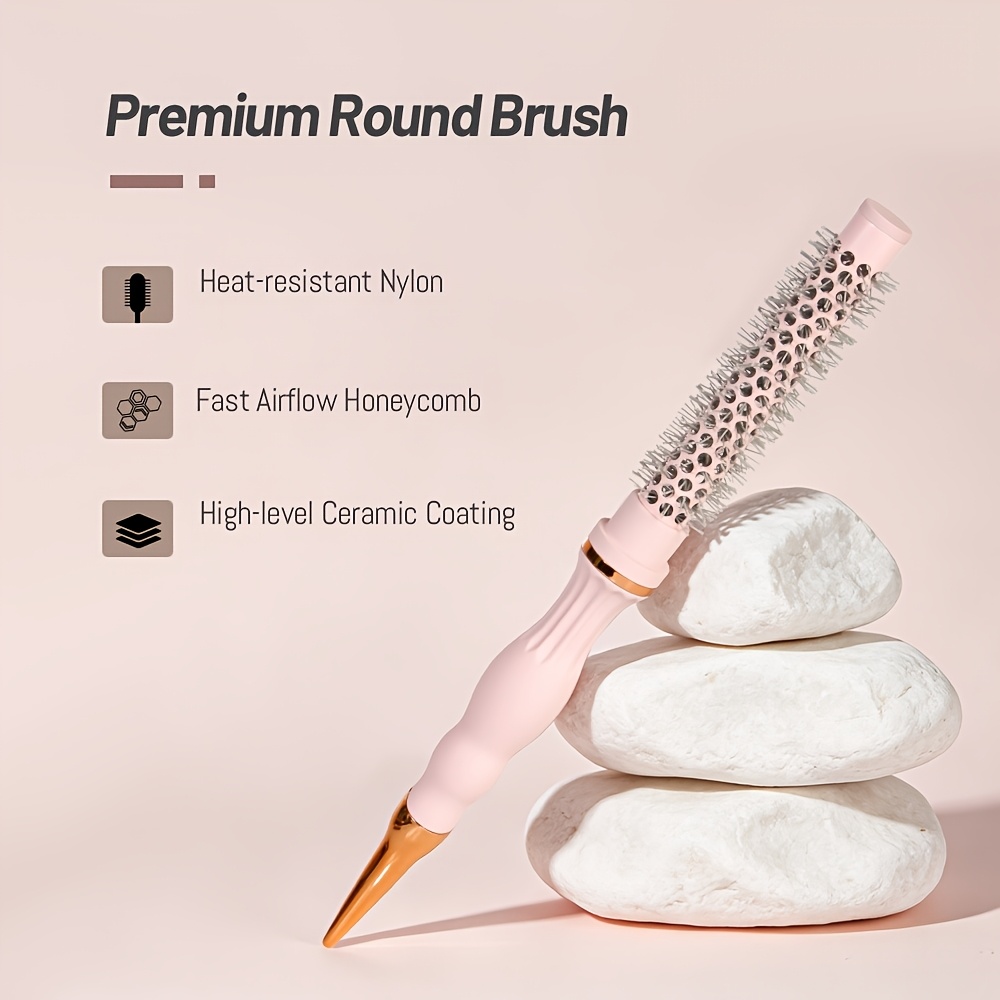 Salon-Grade Ceramic Thermal Curling Roller Comb