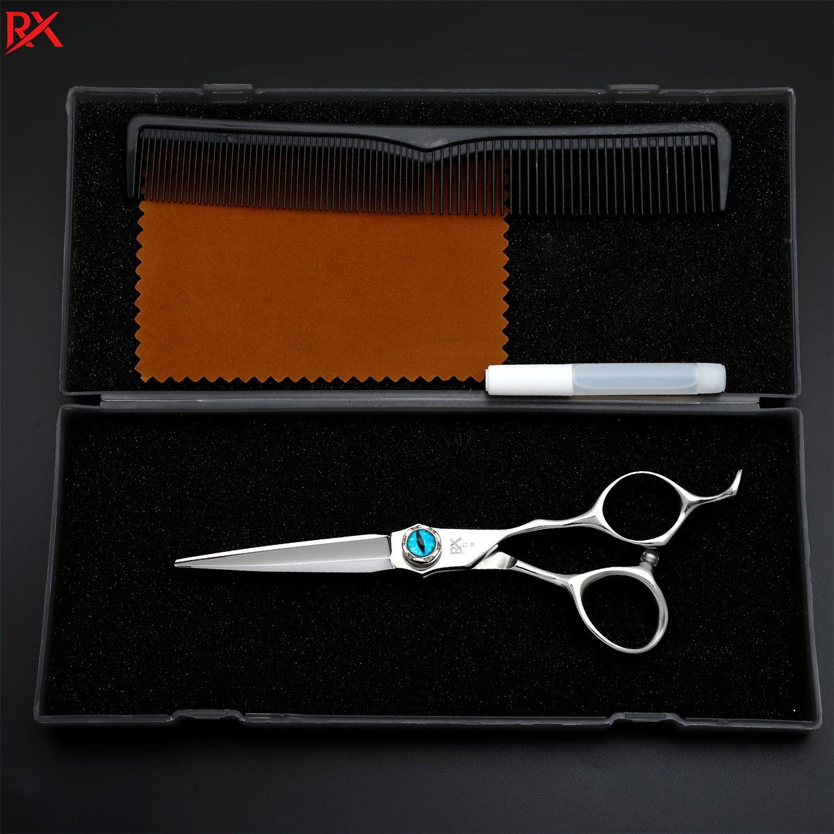 Devil's Eye VG10 Steel Flat Mouth Thinning Shears, Japanese Design