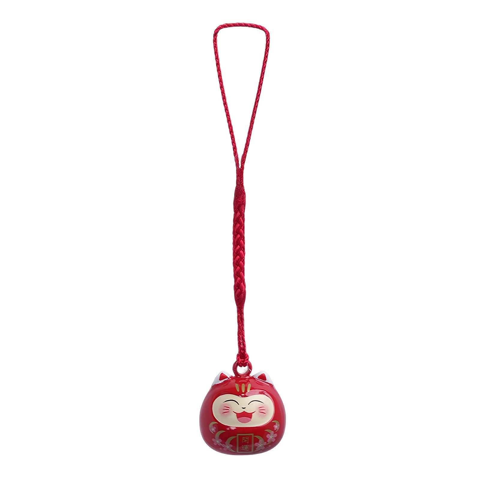 TEMU Colgante de con campana de agua , de de estilo japonés, llavero para teléfono con de gato adorable, accesorio universal para bolsos y llaveros,