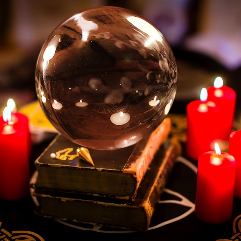 巨大带底座150mm水晶球无底座60/80/100mm，透明水晶球，适用魔术摄影