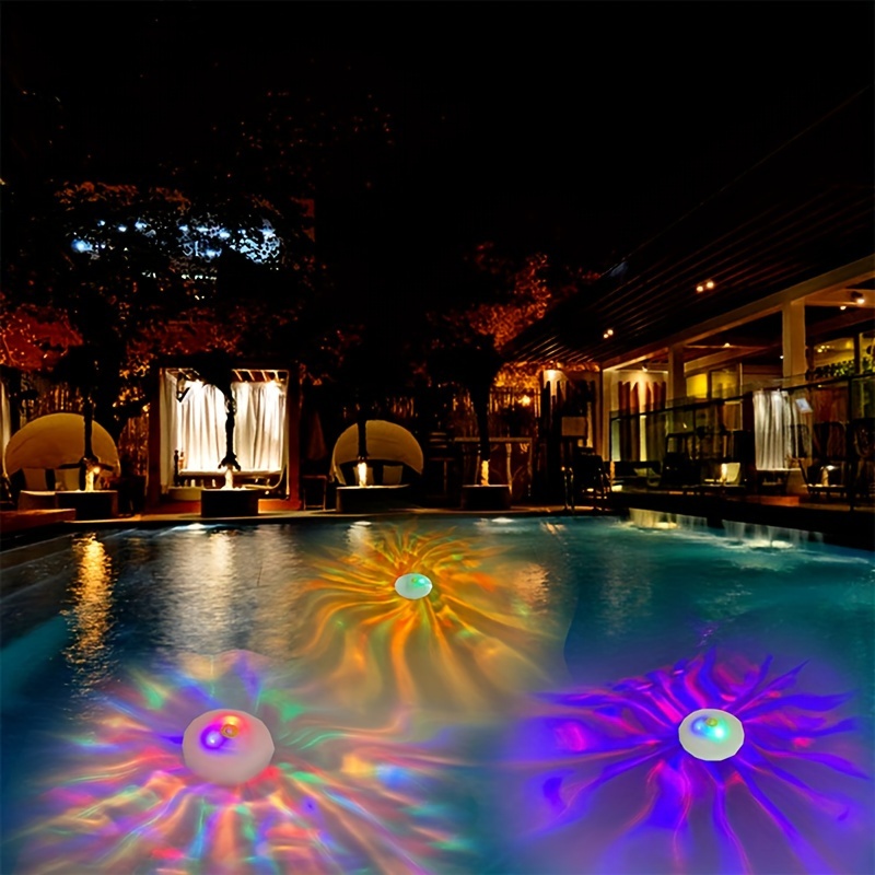 

1pc Pool Dazzle Decorative Projection Lights 7 Lighting Water For All Holiday Pool Parties Ponds Brightening Lights